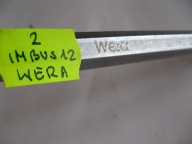 Super mocny klucz trzpieniowy IMBUS 12mm Wera chro