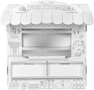 Domek do zabawy z kartonu do malowania dla dzieci 3+, do wnętrz i ogrodu