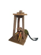 Ognisko do szopki makiety drewno efekt ognia płomień z kasztanami 230v