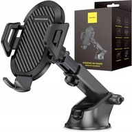 Mocny Uchwyt Samochodowy na Telefon - Do Szyby i Deski SpaceCase Czarny