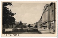 078 Teschen Cieszyn Bahnhofstrasse Hotel Szyldy sklepy Dworzec 1942 rok A.H