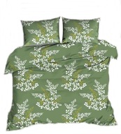 pościel bawełna lux 140x200 1x70x80 zamek B 367-2 Graficzna zielona