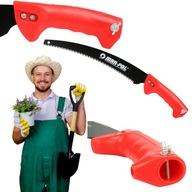 PIŁA PIŁKA RĘCZNA OGRODOWA WYGIĘTA DO OBCINANIA GAŁĘZI DREWNA ROŚLIN