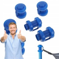 6X ZAŚLEPKI GRZYBKI DO TRAMPOLINY NA SŁUPKI SIATKI CZĘŚCI ZAMIENNE 25 MM