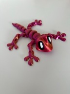 Gekon z magnezami w łapkach na lodówkę jaszczurka kameleon zabawka