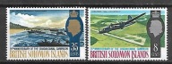 SOLOMON ISL. -25 rocz. bitwy pod Guadalcanal 1967 * Mi 161-2 (1899/2300)