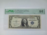 1 dolar 1935B USA silver certificate PMG 64 EPQ