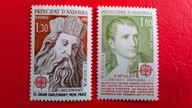 FRANCJA 1980 Napoleon i Karol Wielki kat.10euro Europa CEPT czyste**