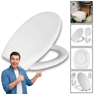 DESKA SEDESOWA WC WOLNOOPAD UNIW WYPINANA BIAŁA KOŁO ROCA CERSANIT