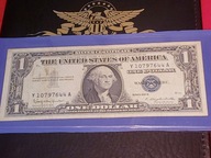 BANKNOT 1 DOLAR USA 1957 SERIA Y 10797644 A BLUE CERTYFICATE