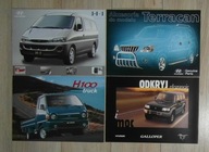 HYUNDAI - ZESTAW 10 HISTORYCZNYCH PROSPEKTÓW - ZA PSIE PIENIĄDZE