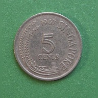 Singapur 5 centów, 1967-1985 5szt