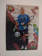 Karta panini autograf Górnik Łęczna sezon 14/15 Prusak Mistrz Obrony