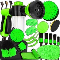 ZESTAW DETAILINGOWY DO CZYSZCZENIA SAMOCHODU AUTA 21 EL SZCZOTKI PIANOWNICA