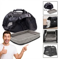 TORBA TRANSPORTER DLA PSA KOTA PODRÓŻNA NA RAMIĘ 52X25X31 CM KORBI MATA