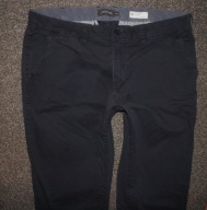DRESSMANN chinos navy - ZWĘŻANE SPODNIE CHINO W38L34