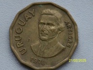 1 Peso Urugwaj 1978 .Piękna gruba moneta.Bcm!!!