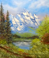 Bartłomiej Pniak- obraz pt. "Góry"