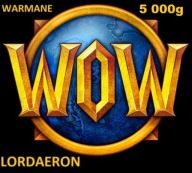 WOW WARMANE LORDAERON GOLD 5000 5K GOLDA A/H