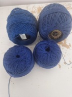 Włóczka mix kordonków granatowe 125g