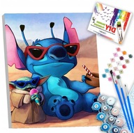 Malowanie po numerach malowanka 40x40 z ramą GALAXIA–zestaw farby + pędzle