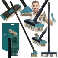 2X SZCZOTKA DRUCIANA DO CZYSZCZENIA FUG BRUKU KOSTKI BRUKOWEJ SKROBAK MCHU