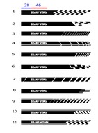 naklejki suzuki grand vitara