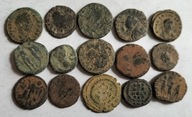 zestaw monet follis brąz Cesarstwo Rzymskie Starożytny Rzym 15 szt.