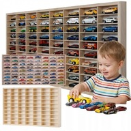 NOWA PÓŁKA NA AUTKA HOT WHEELS RESORAKI SKLEJKA ORGANIZER 80 MIEJSC