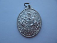 ŚWIĘTY BENEDYKT przedwojenny MEDALIK ALUMINIUM