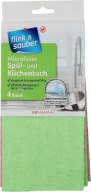 FLINK&SAUBER Ścierka kuchenna z mikrofibry 21,5 x 21,5 cm 4 szt.