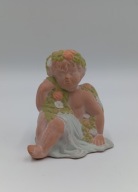 Urocza ceramiczna figurka amorka aniołek cherubinek vintage retro styl
