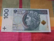 100zł 2018r SERIA FR UNC