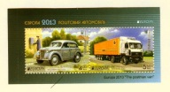 UKRAINA ** EUROPA, samochody pocztowe, zeszycik z arkusikiem Mi 1334-35