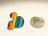 Tęczowa Armia Przypinka Myszka równość tolerancja