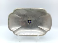 Stary półmisek z herbem - sygnowany - platerowany srebrem 16,5cm