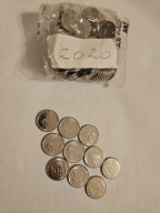 Zestaw 20 groszy 2020 , 10 sztuk monet z woreczka menniczego