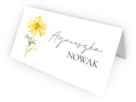 Winietki ślubne PERSONALIZACJA dla gości na stół wzory kwiatowe WZORY