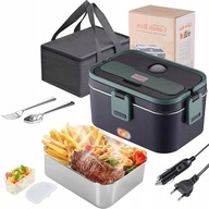 Lunch box elektryczny metalowy 1800 ml z podgrzewaniem 12/24V