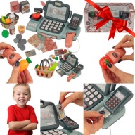 ZESTAW SKLEP KASA SKLEPOWA DLA DZIECI DO ZABAWY INTERAKTYWNA ZABAWKA DUZA