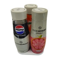 Stojak na syropy SodaStream 3 butelki – organizer na syropy, biały, trójkąt