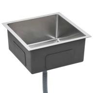 Ręcznie robiony zlew kuchenny, stal nierdzewna