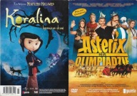 Koralina i tajemnicze drzwi + Asterix na olimpiadzie 2xDVD dubbing PL