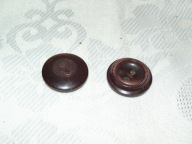 GUZIKI BRĄZOWE WYPUKŁE I WKLĘSŁE DUŻE - 2 SZT.