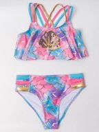 ŚLICZNY strój kąpielowy bikini r.122/128 muszla
