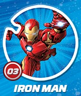 Shieldz Marvel Circle K Żetony nr 3 Nowe Iron Man