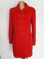 NOWY PLASZCZ czerwony MIDI 80% WOOL 42 44