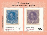 Austria 2025 Znaczki Bl ** Austro-Węgry cesarz Karol filatelistyka obiegowe