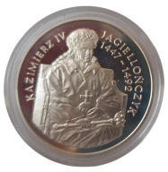 200000 zł 1993 Kazimierz Jagiellończyk PÓŁPOSTAĆ Ag Lustrzanka RZADKA 5000