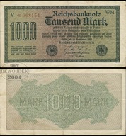 BNN - NIEMCY 1000 Marek 1922 # P76c # WM - V * 308154 # znak wodny F # VF-
